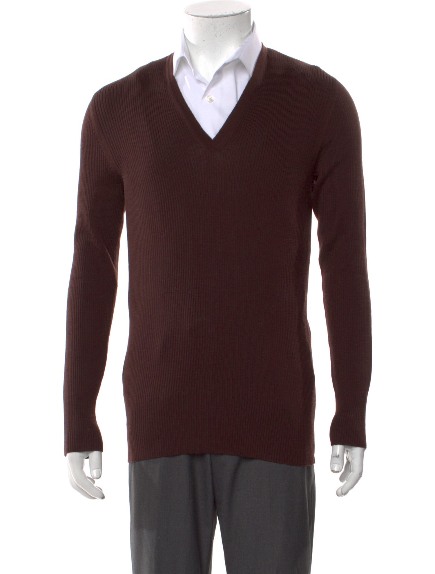 Battaglia Wool V-Neck Pullover