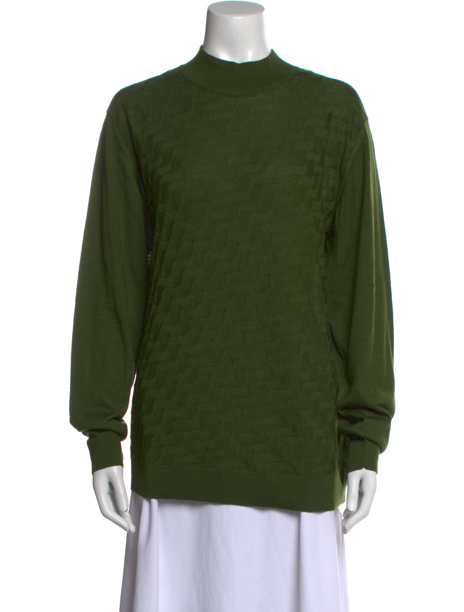 Battaglia Cashmere Mock Neck Sweatshirt