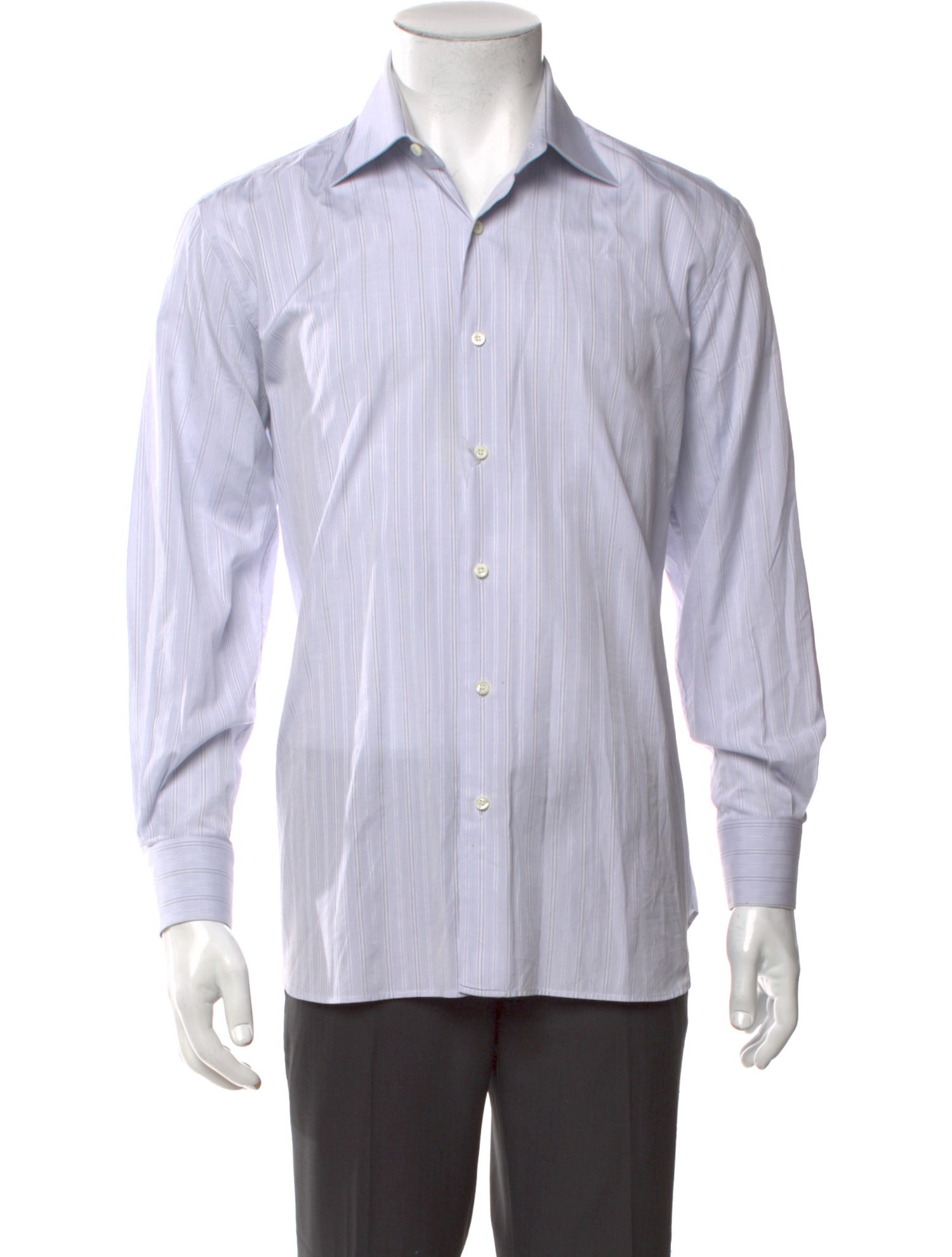 Battaglia Striped Long Sleeve Dress Shirt