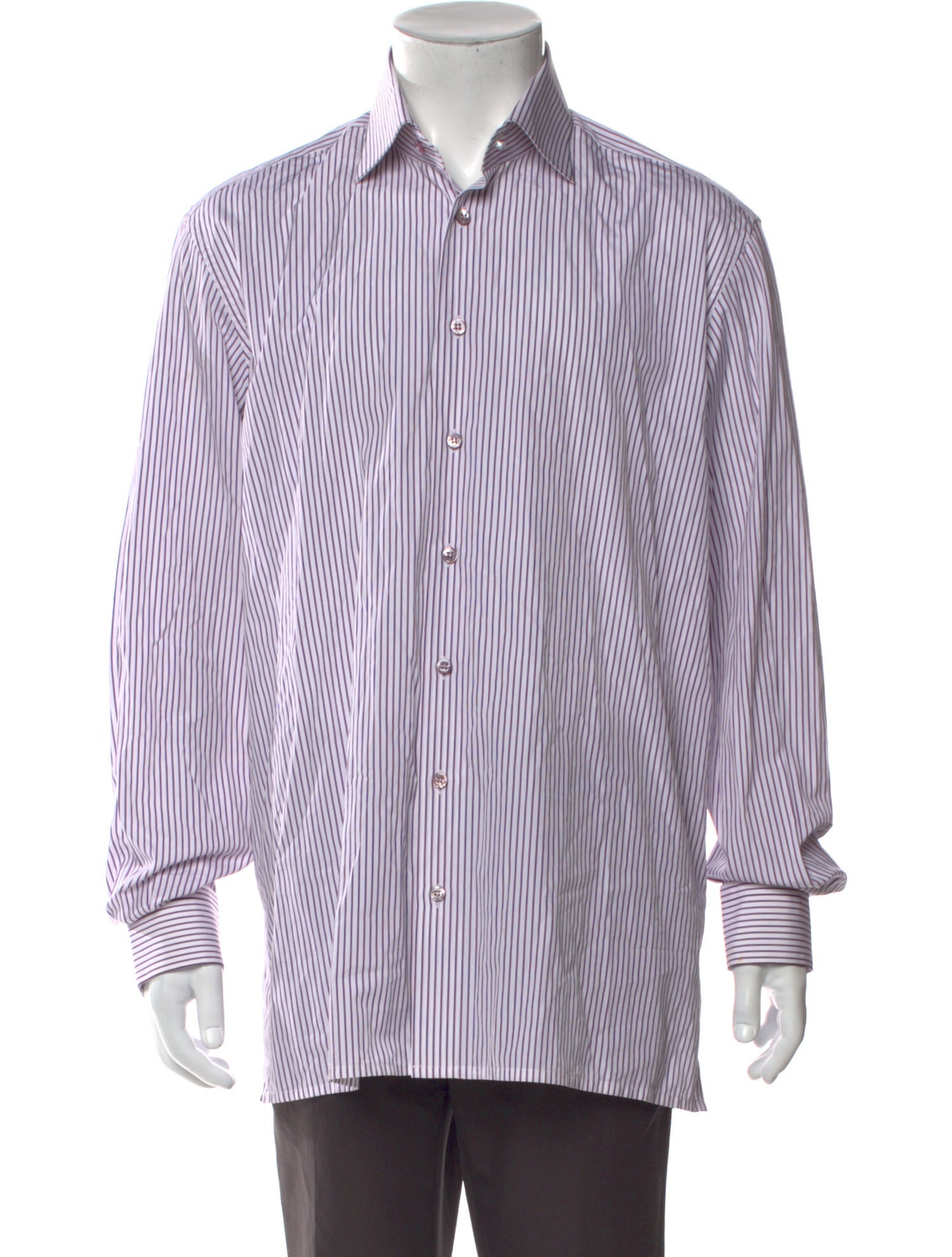 Battaglia Striped Long Sleeve Dress Shirt