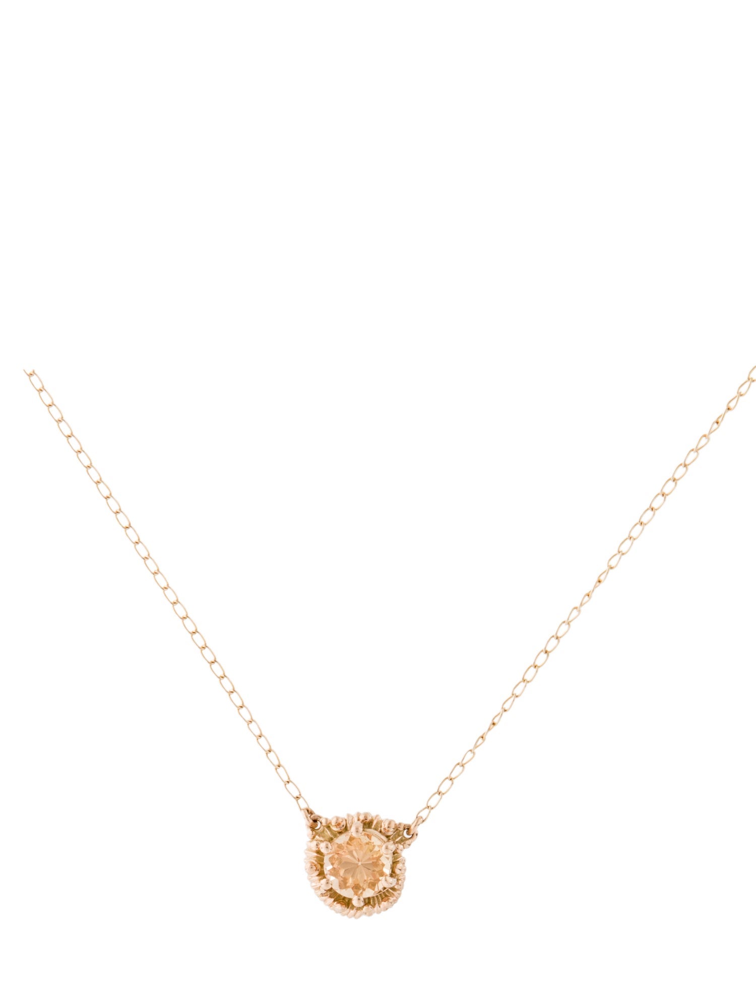 BaYou With Love 14K Topaz Pendant Necklace