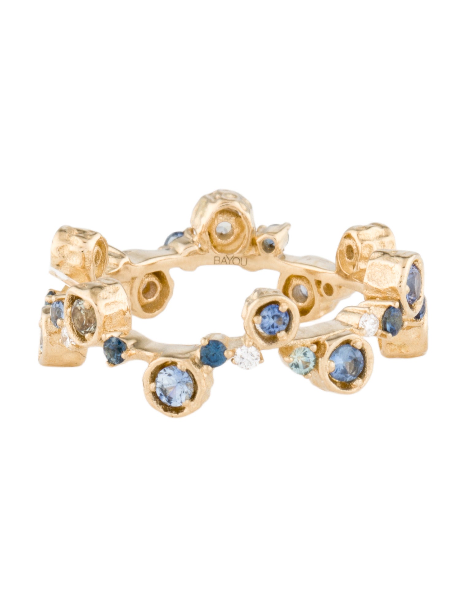 BaYou With Love 14K Sapphire & Diamond Cosmos Ring