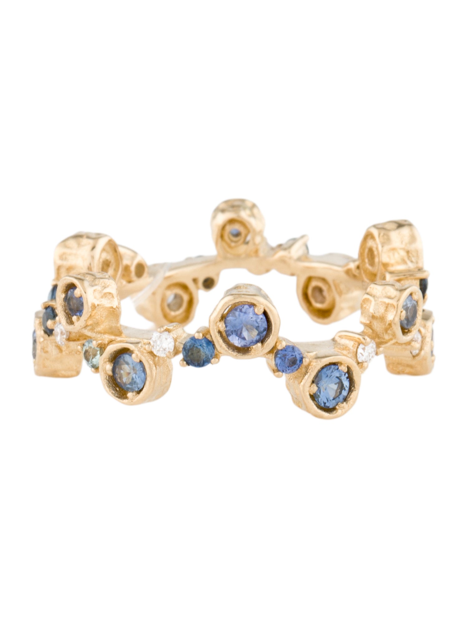 BaYou With Love 14K Sapphire & Diamond Cosmos Ring