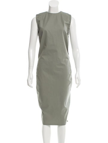 Barbara Casasola Crew Neck Drawstring Dress