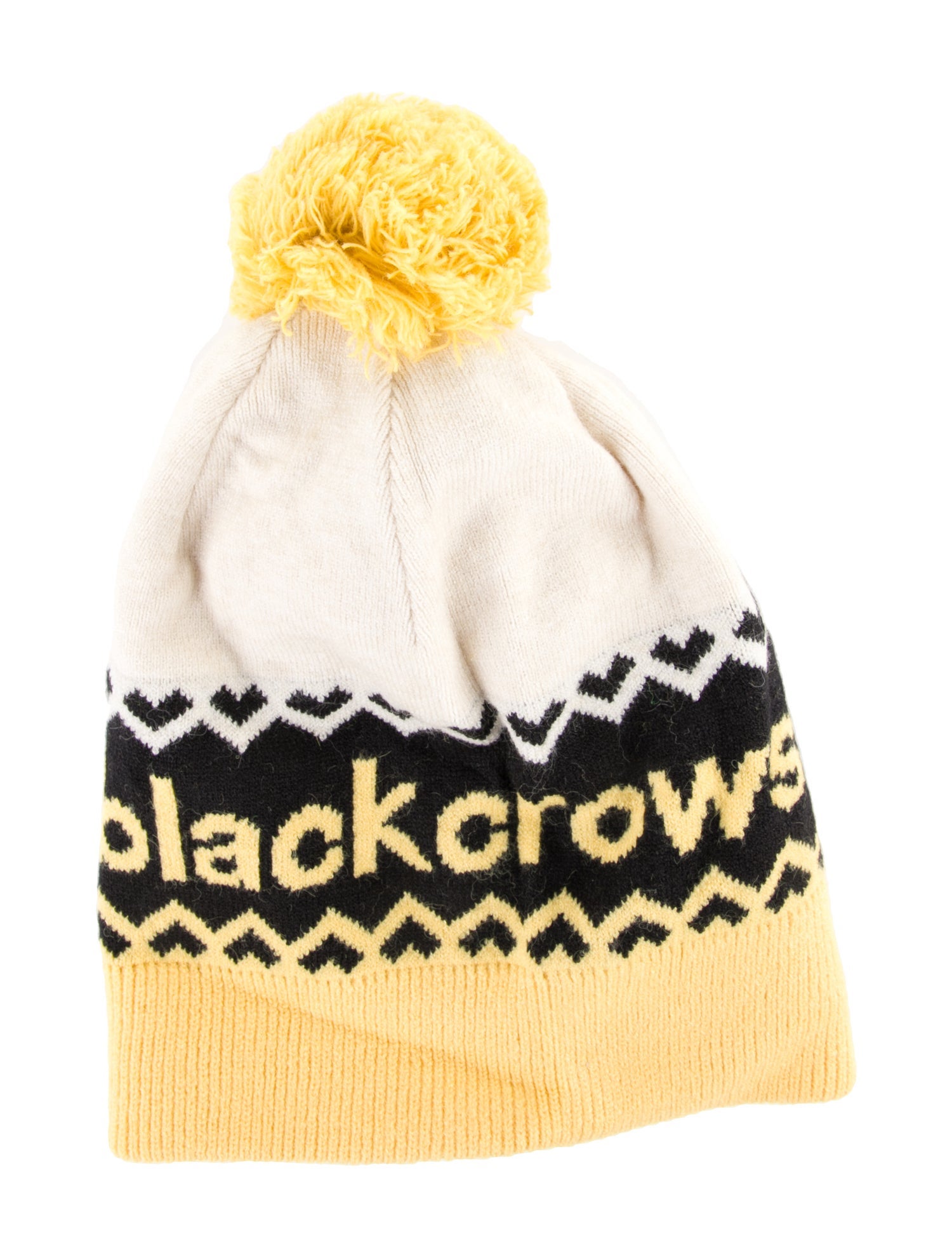 Black Crows Knit Pom Pom Beanie w/Tags
