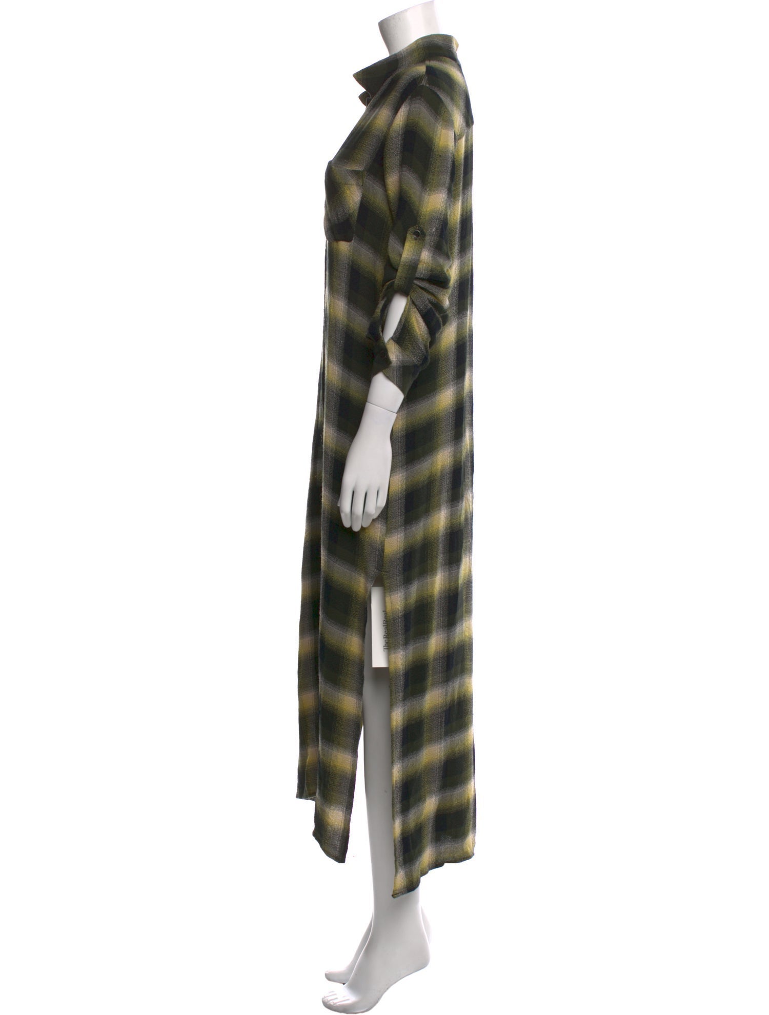 Bella Bicchi Plaid Print Long Dress