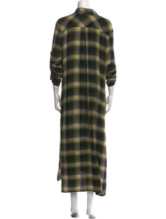 Bella Bicchi Plaid Print Long Dress