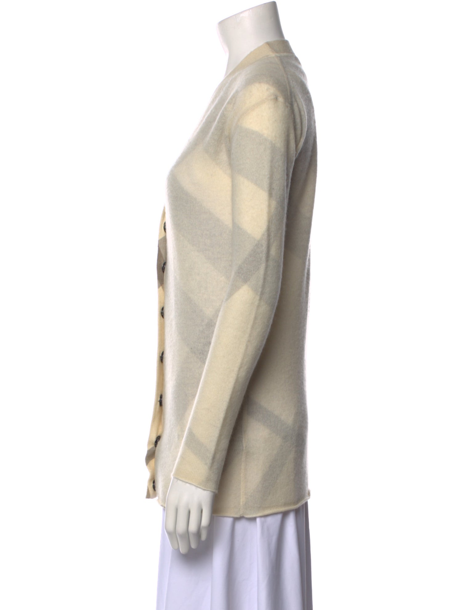 Burberry Brit Wool Plaid Print Sweater