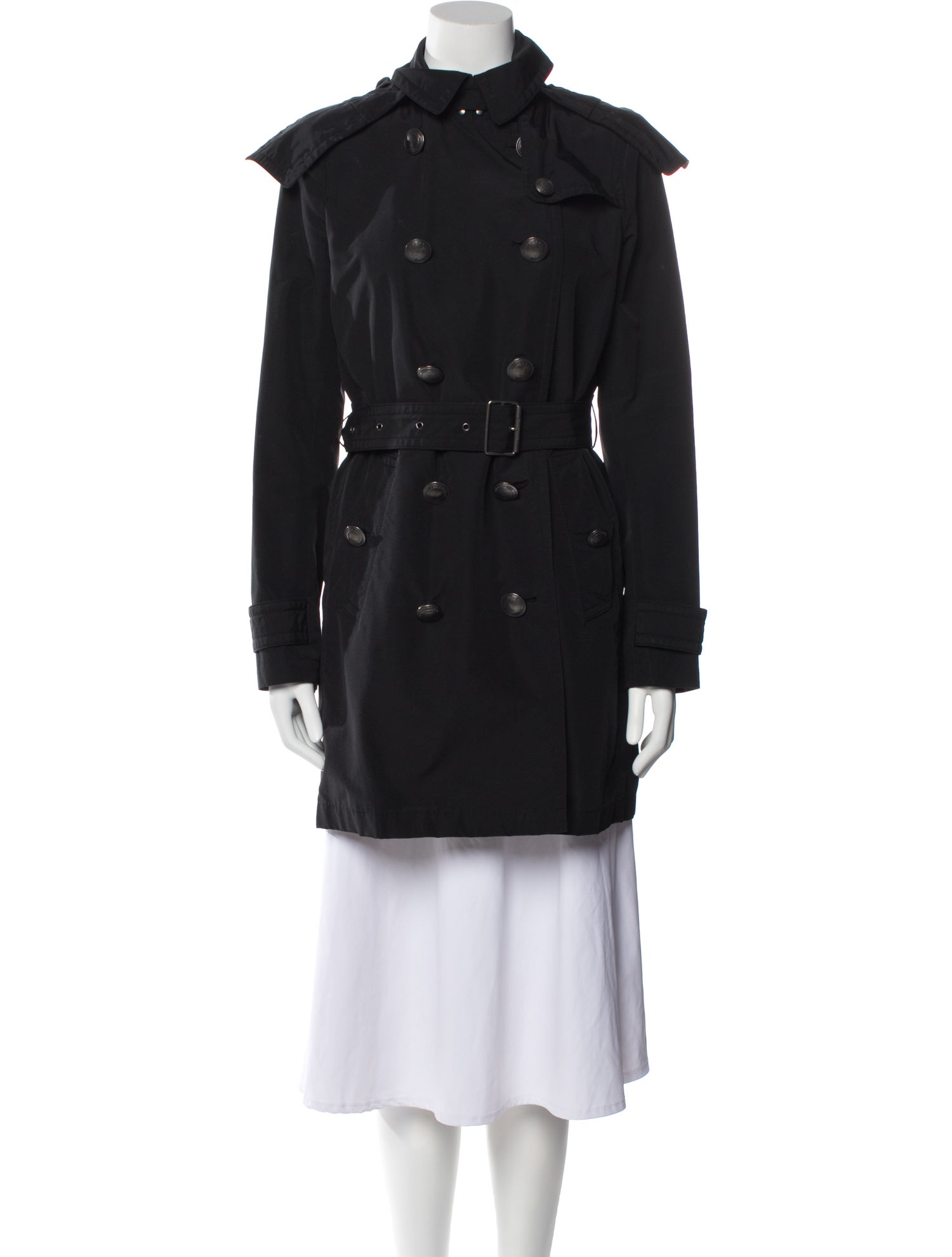 burberry brit ブラックコート Burberry Brit Black Zip Cinch Waist Jacket | XS | eBay
