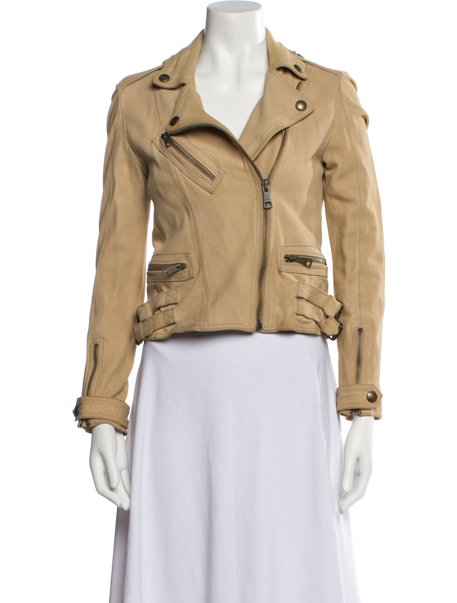 Burberry Brit Leather Biker Jacket