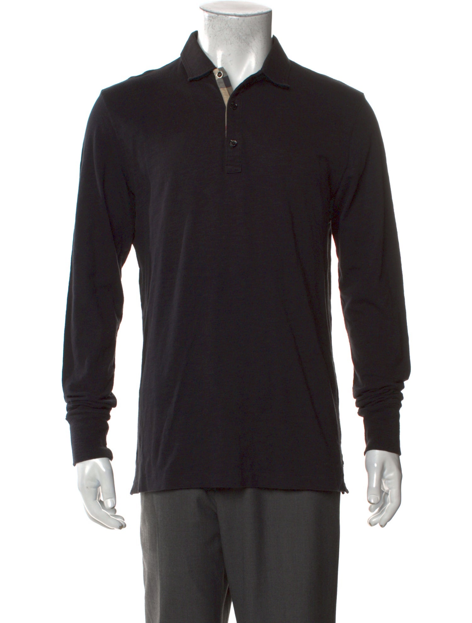 Burberry Brit Collar Long Sleeve Polo Shirt