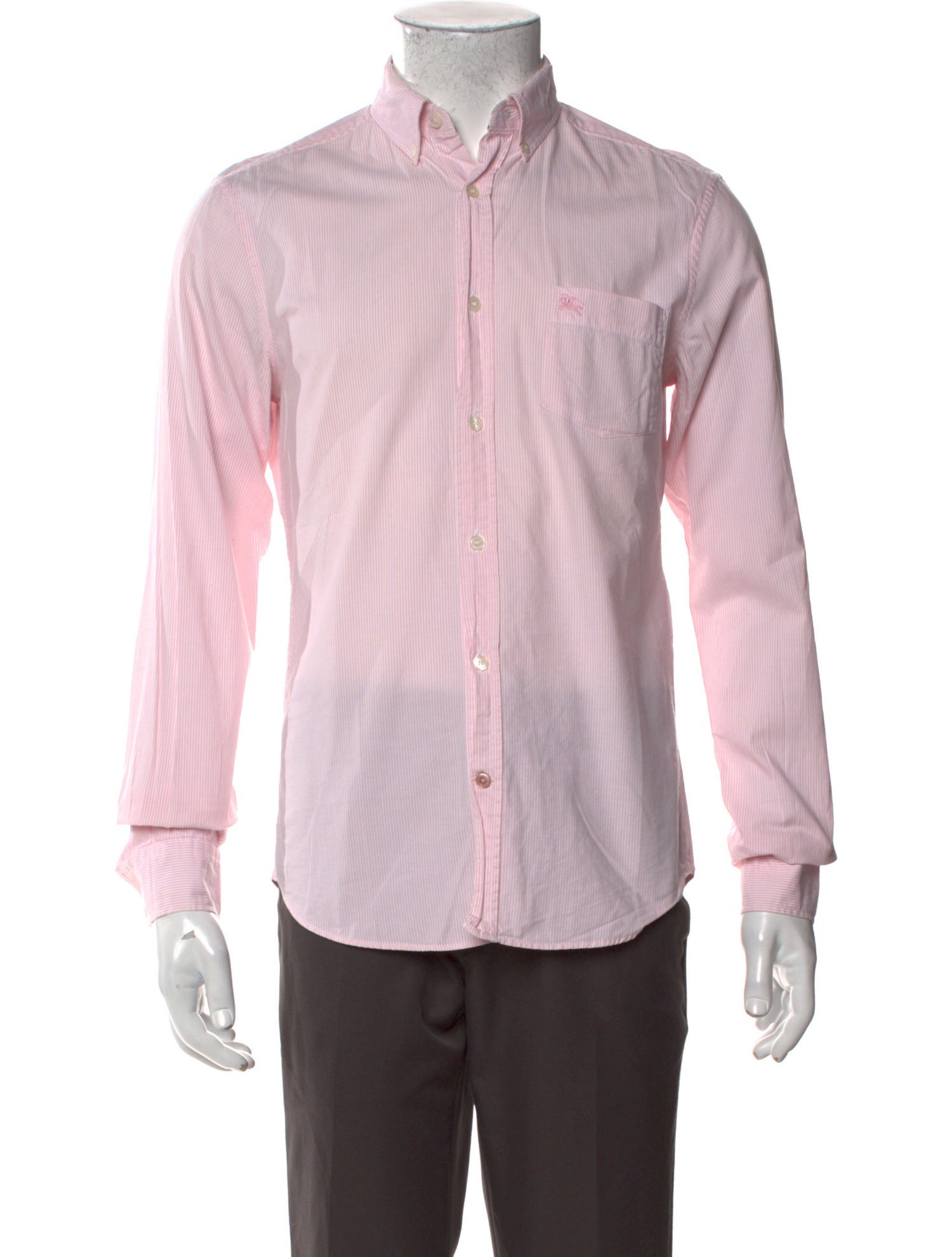 Burberry Brit Nova Check Pattern Long Sleeve Dress Shirt