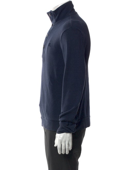 Burberry Brit Super Nova Check Pattern Turtleneck Polo Sweater