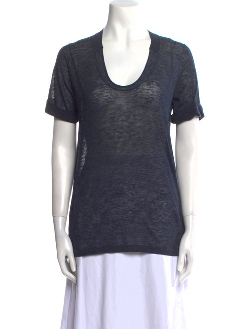 Burberry Brit Scoop Neck Short Sleeve T-Shirt