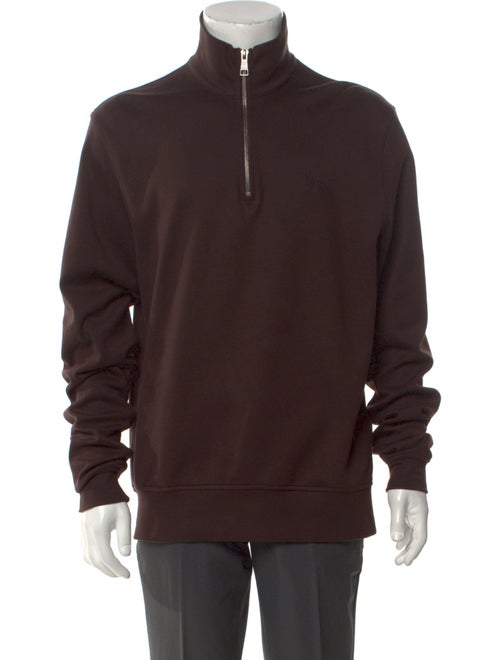 Burberry Brit House Check Pattern Mock Neck Pullover