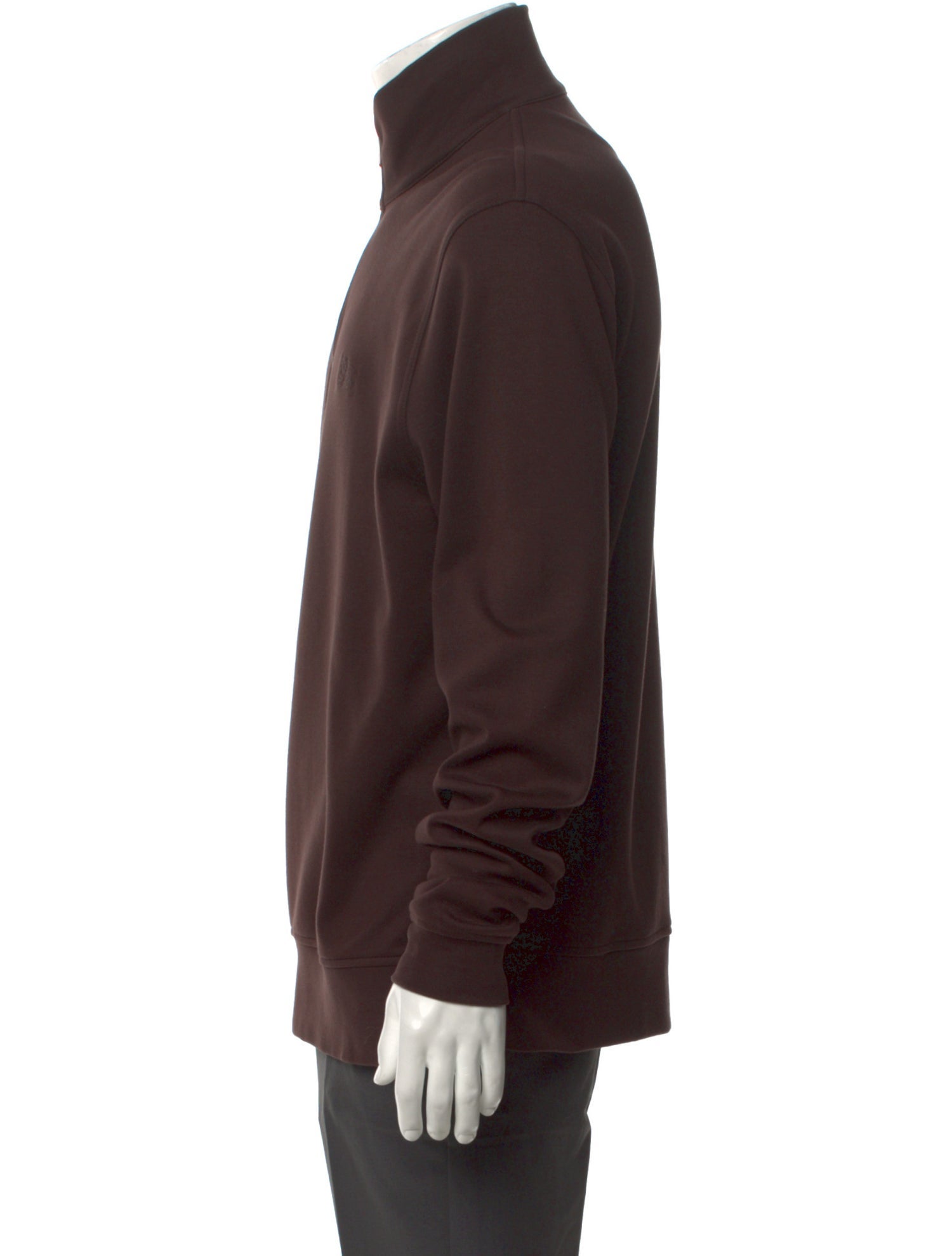 Burberry Brit House Check Pattern Mock Neck Pullover