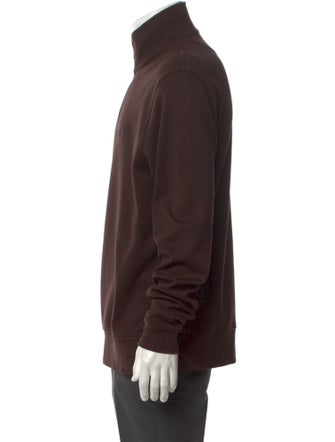 Burberry Brit House Check Pattern Mock Neck Pullover