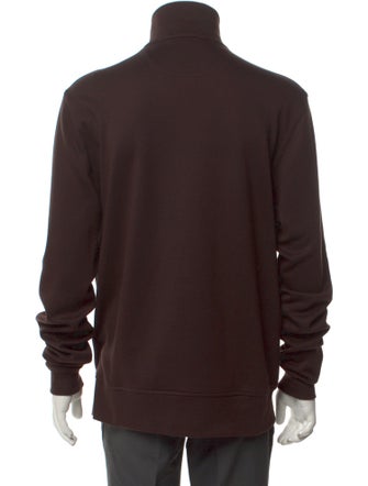 Burberry Brit House Check Pattern Mock Neck Pullover