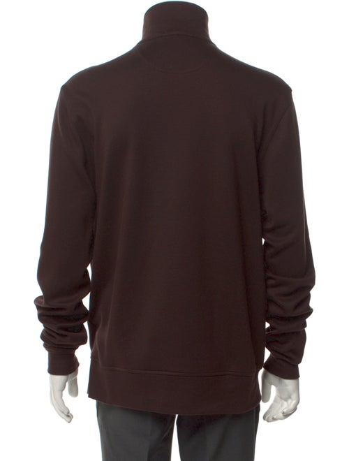 Burberry Brit House Check Pattern Mock Neck Pullover