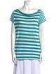 Burberry Brit Linen Striped T-Shirt