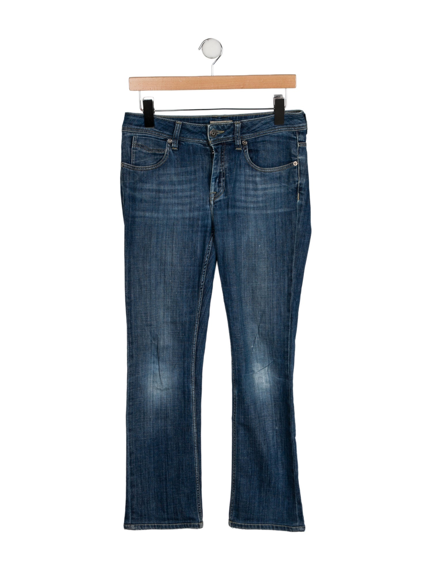 Burberry Brit Mid-Rise Straight Leg Jeans