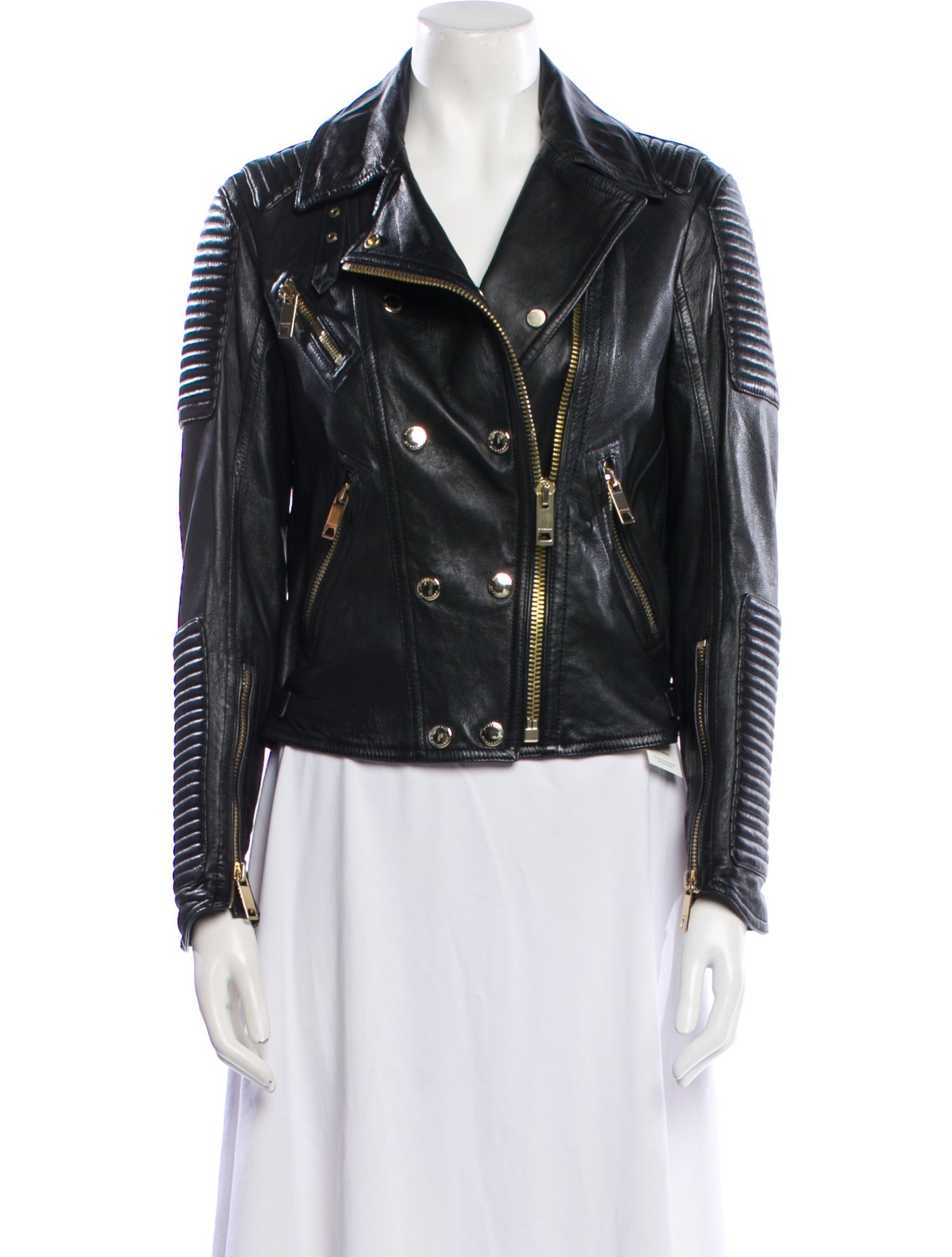 Burberry Brit Leather Biker Jacket