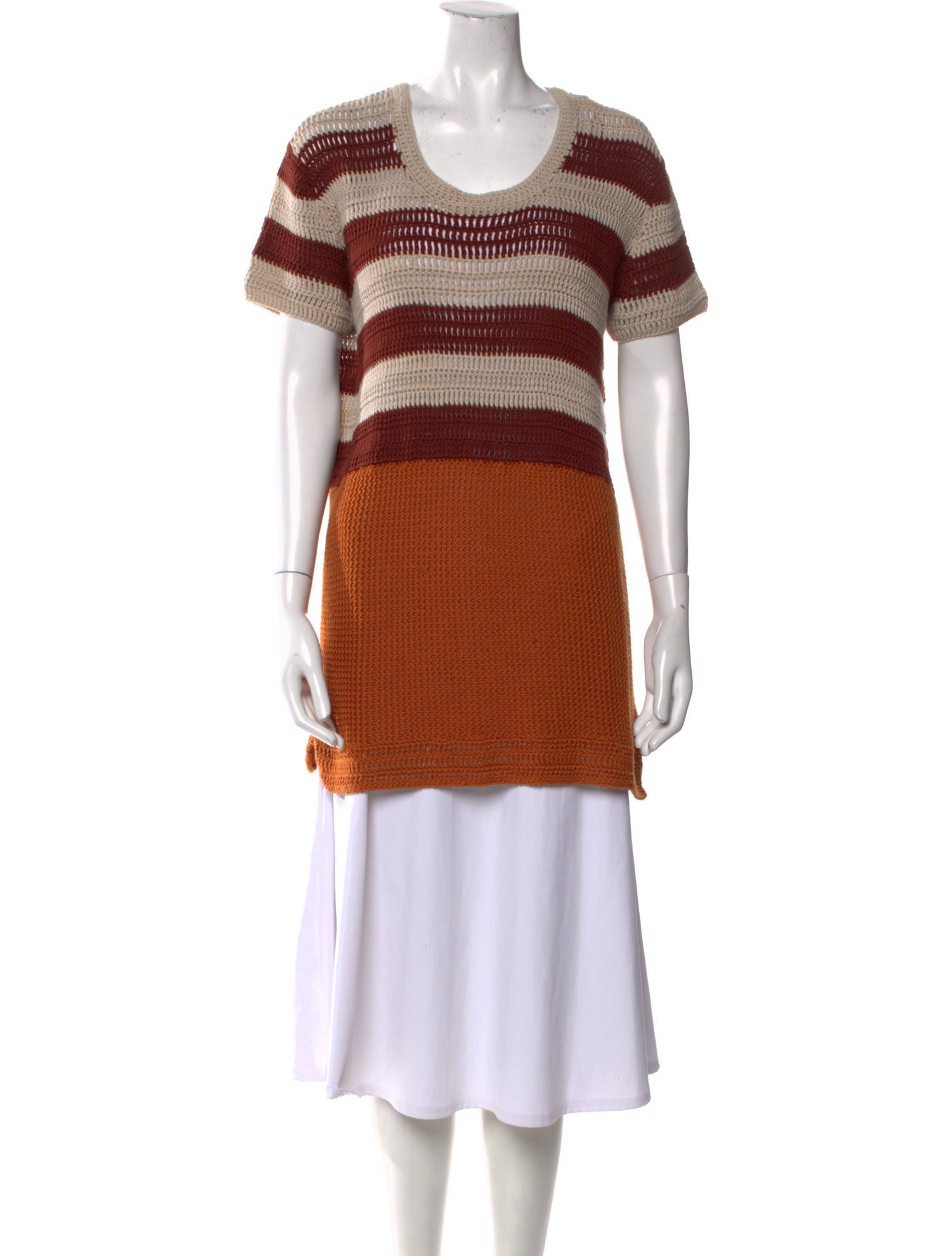 Burberry Brit Crochet Striped Sweater