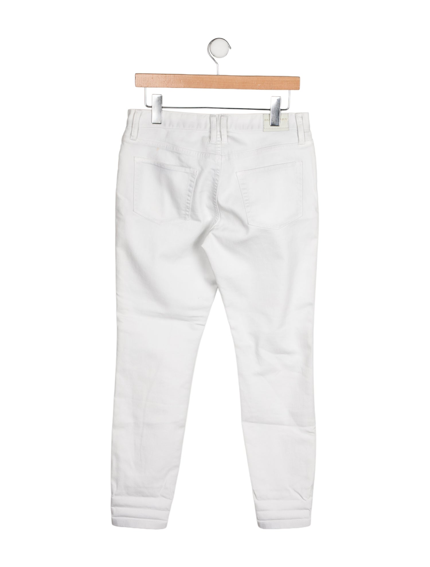 Burberry Brit Mid-Rise Straight Leg Jeans