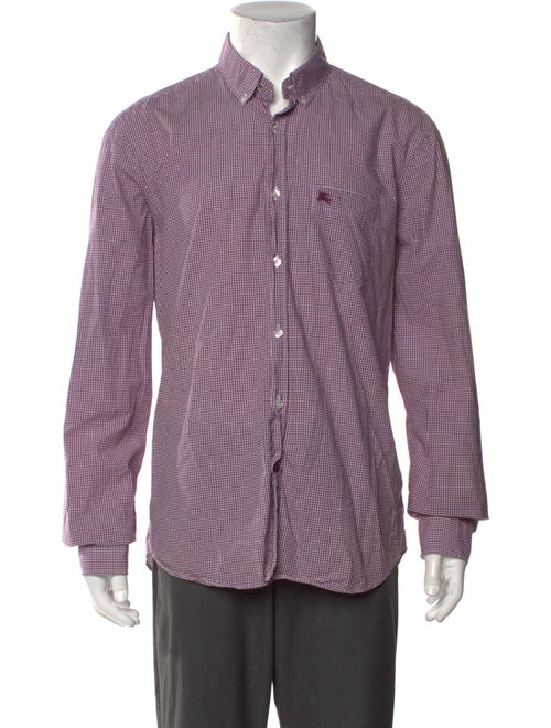 Burberry Brit Plaid Print Long Sleeve Shirt