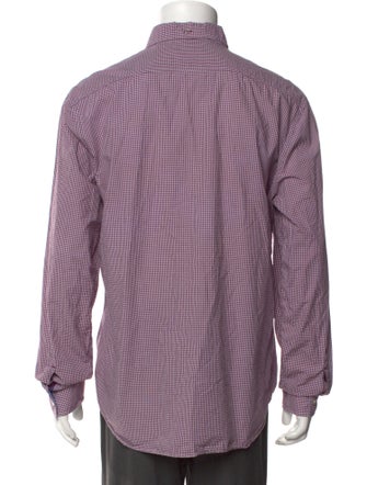 Burberry Brit Plaid Print Long Sleeve Shirt