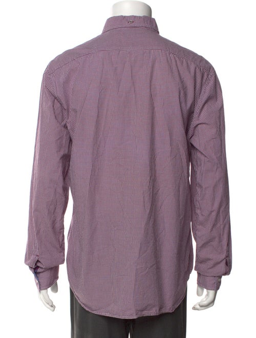 Burberry Brit Plaid Print Long Sleeve Shirt