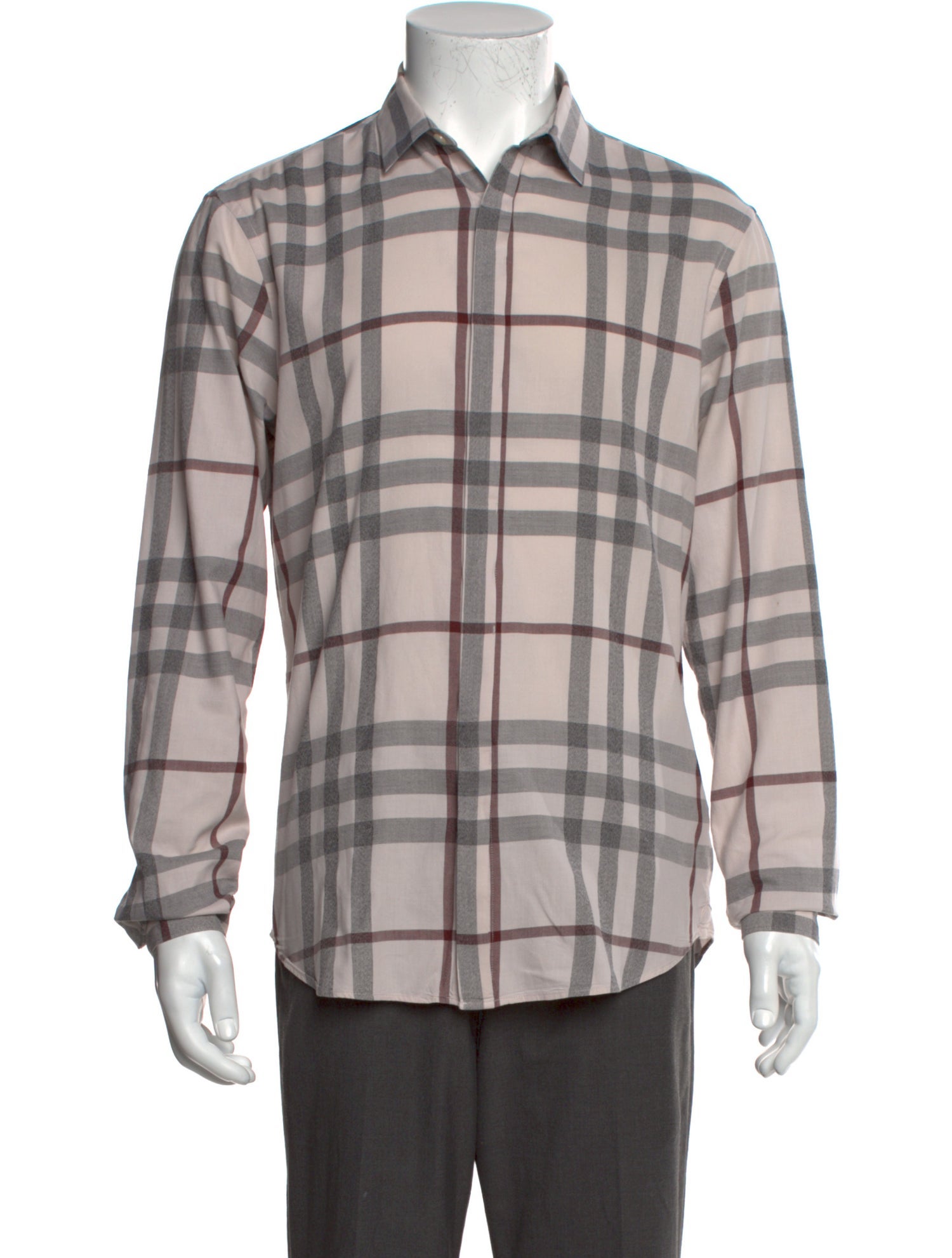 Burberry Brit House Check Pattern Long Sleeve Shirt