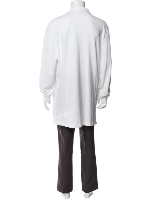 Burberry Brit Nova Check Pattern V-Neck Polo Shirt