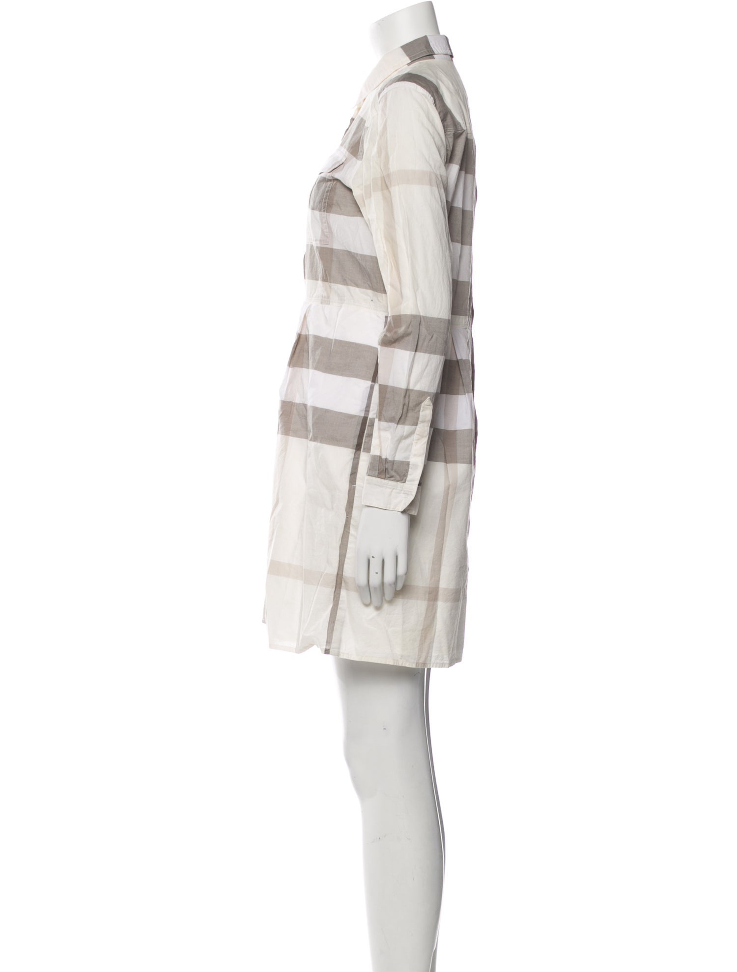 Burberry Brit Plaid Print Mini Dress