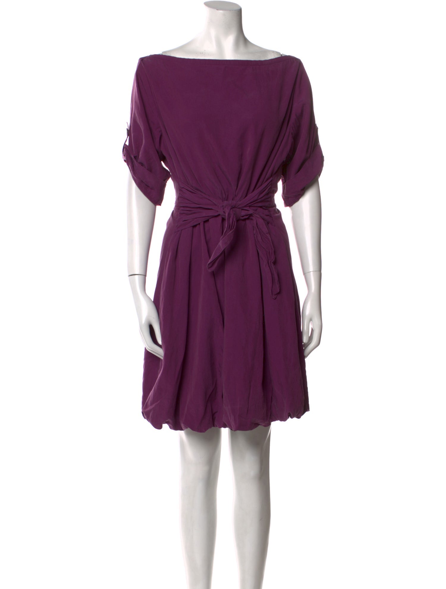Burberry Brit Bateau Neckline Mini Dress