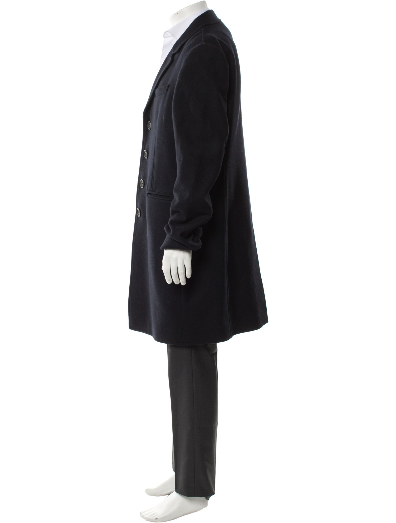 Burberry Brit Abstract Check Wool Overcoat