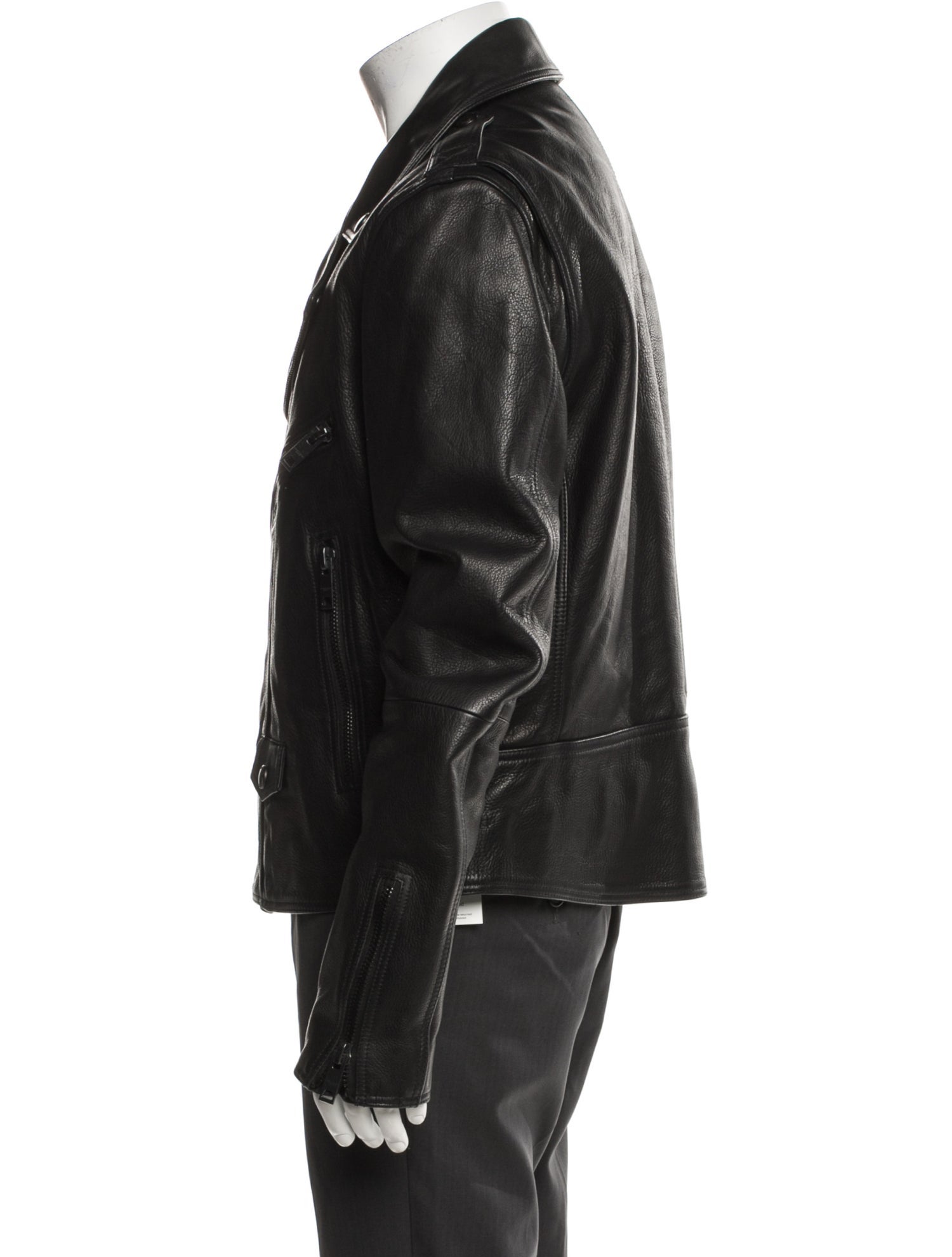 Burberry Brit Calf Leather Moto Jacket