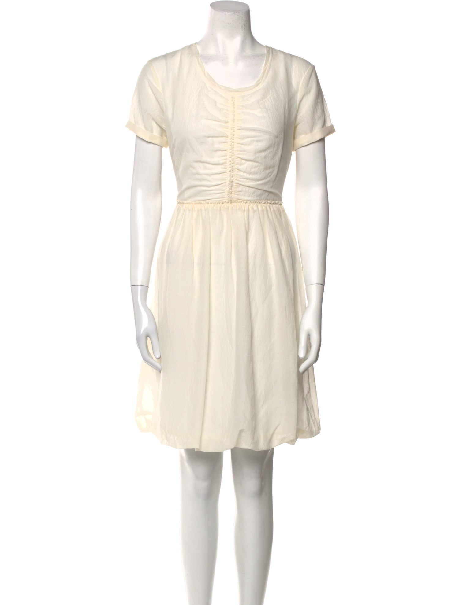 Burberry Brit Scoop Neck Knee-Length Dress