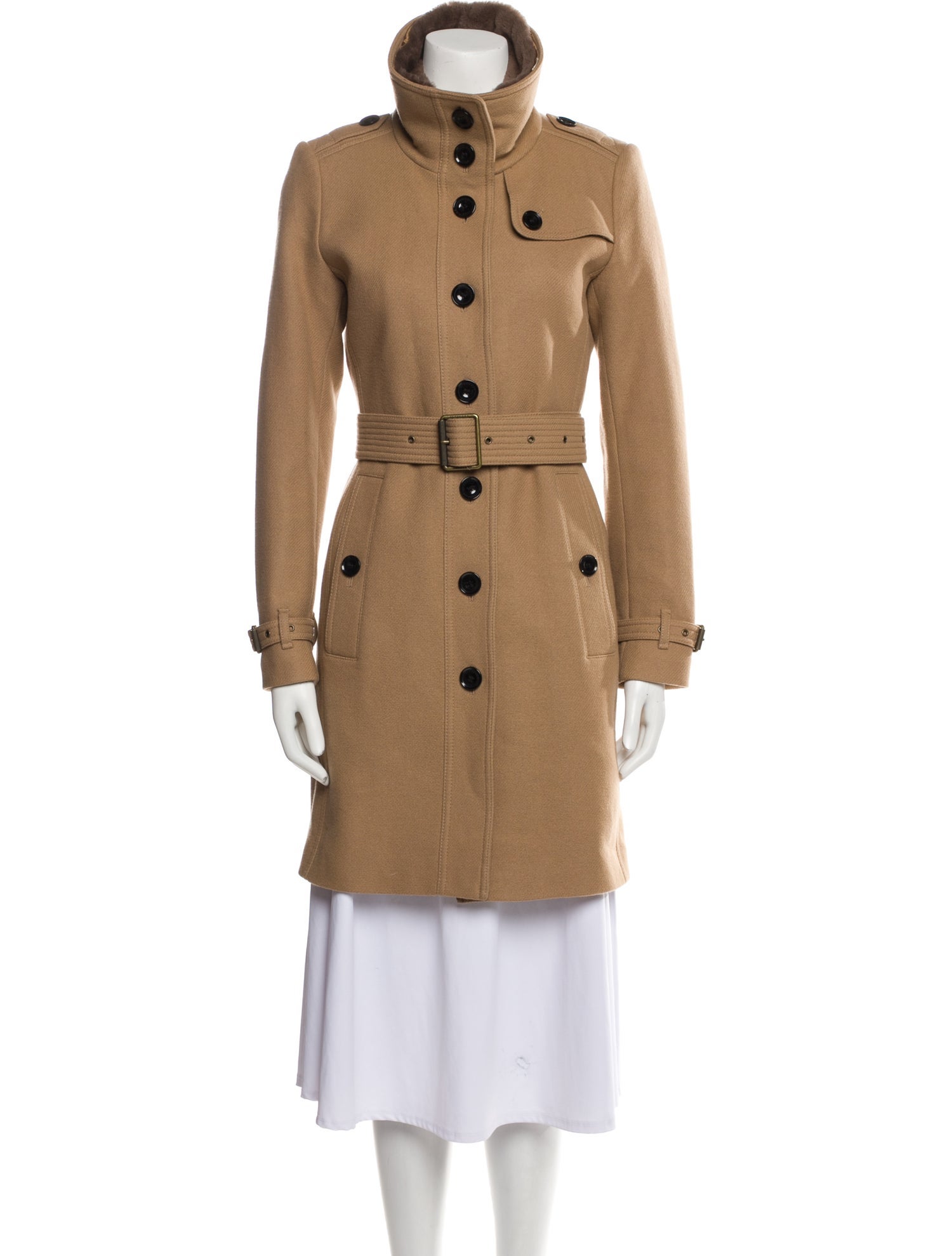 Burberry Brit Virgin Wool Fur Coat