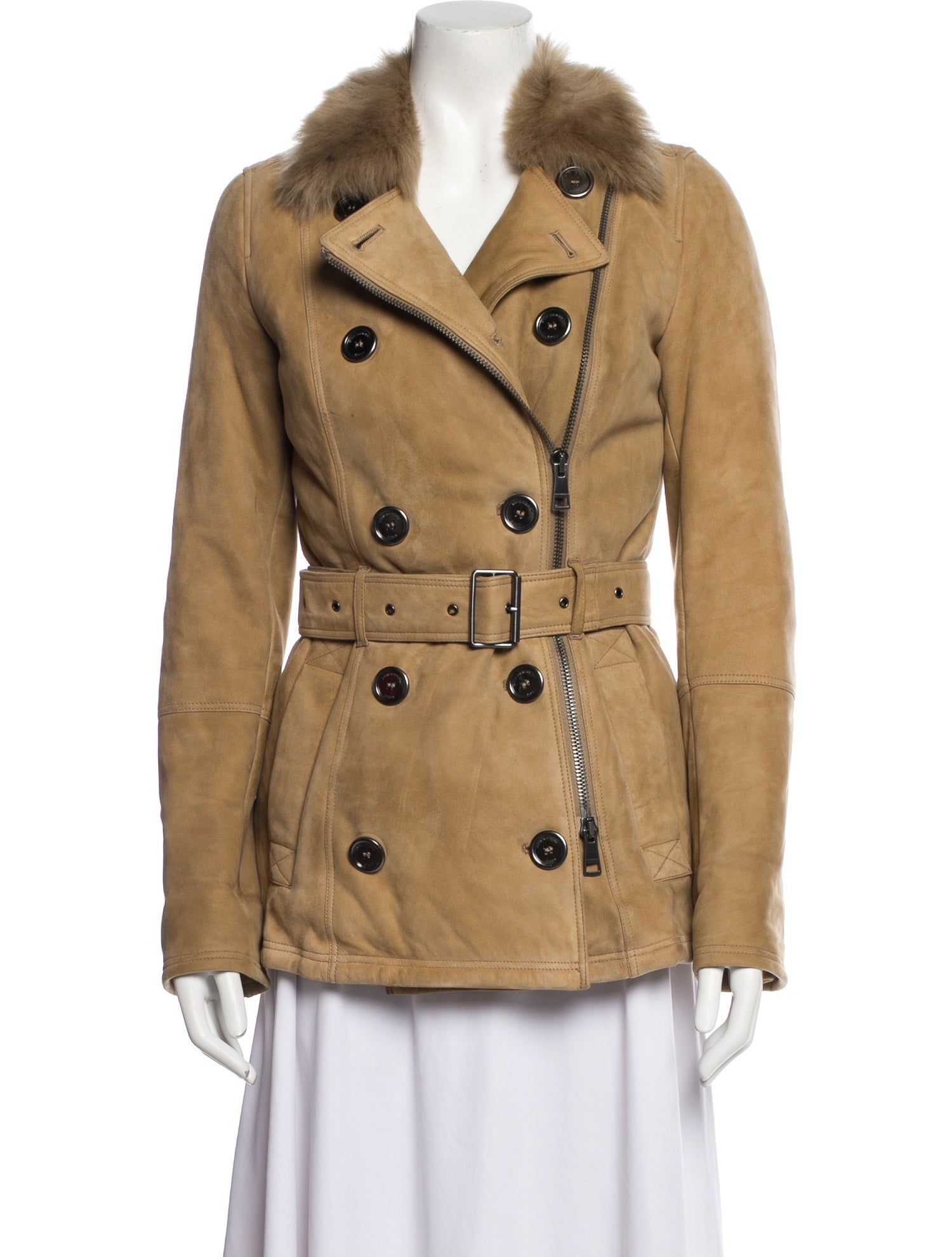 Burberry Brit Lamb Fur Fur Coat
