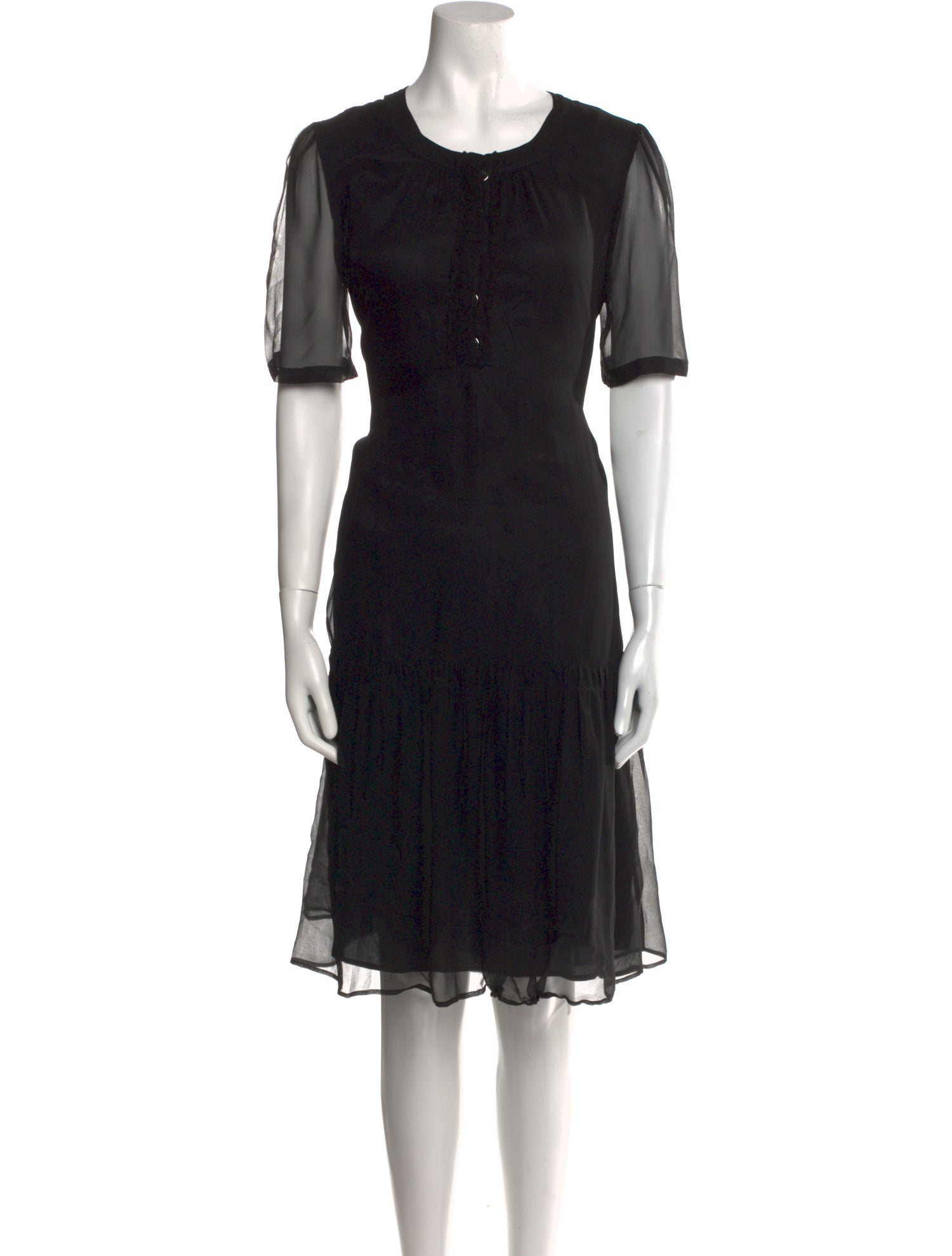 Burberry Brit Silk Knee-Length Dress