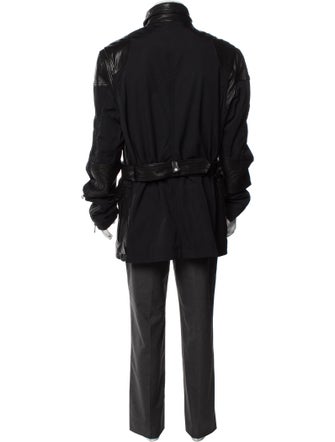 Burberry Brit Nova Check Pattern Lambskin Puffer Coat