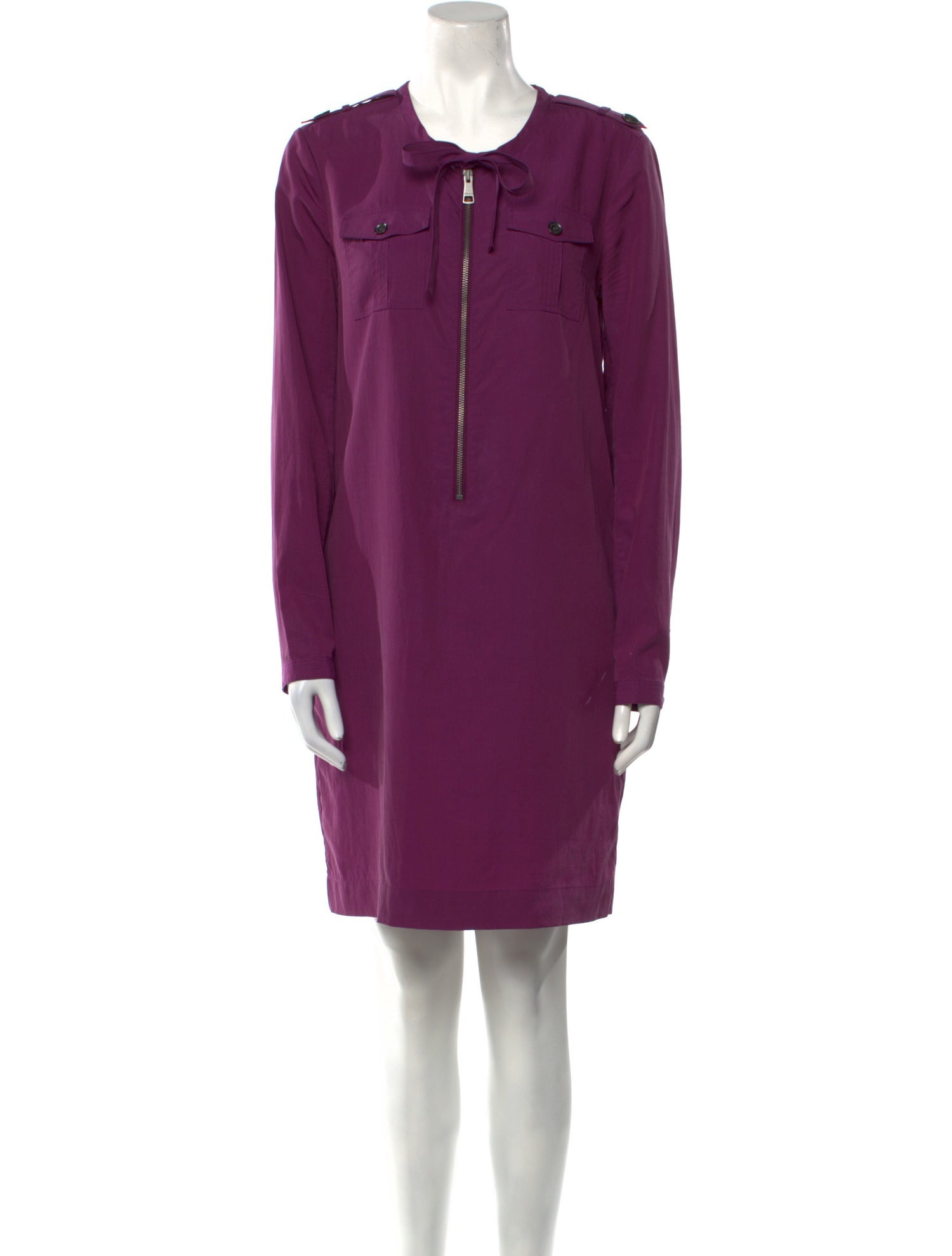 Burberry Brit Crew Neck Mini Dress