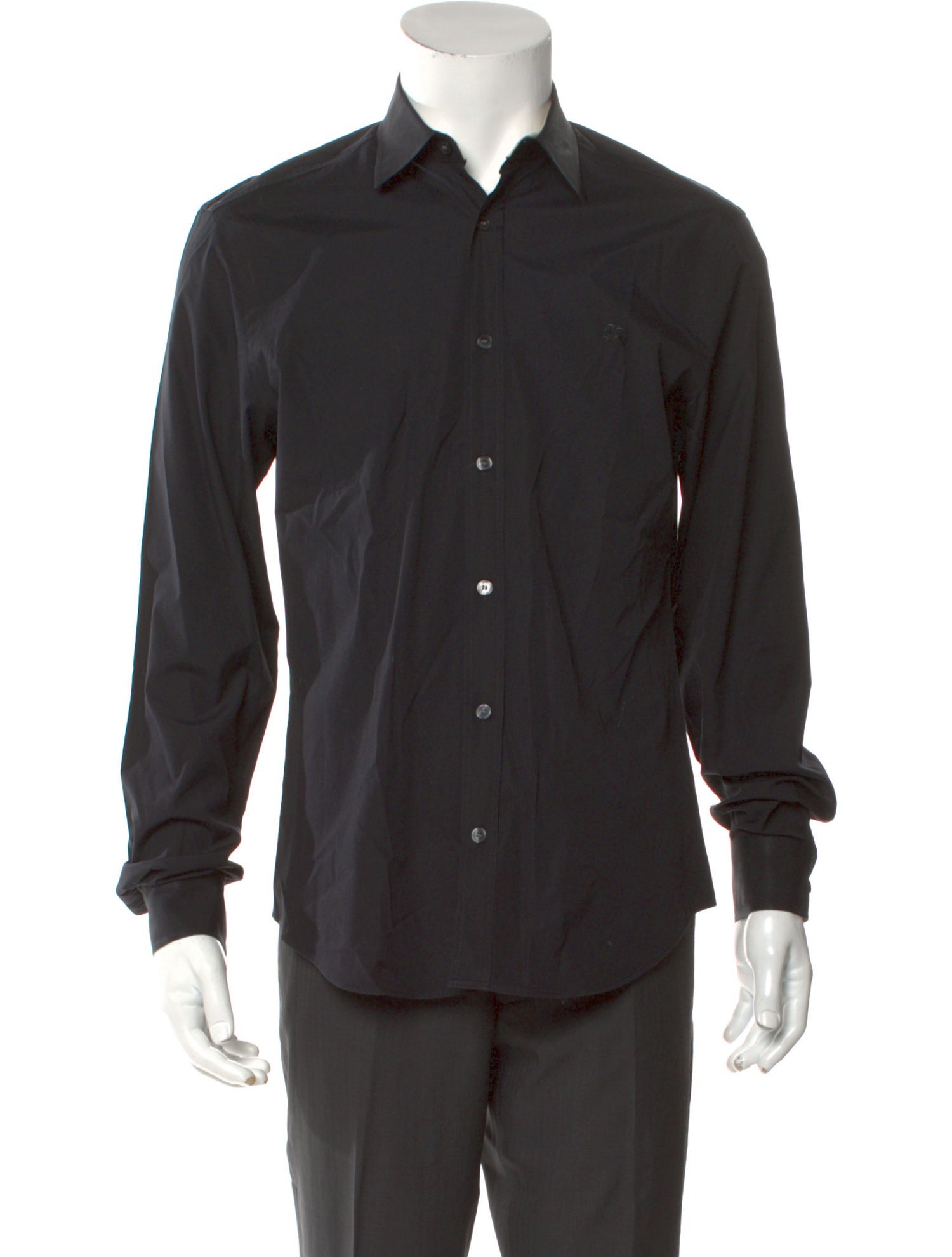 Burberry Brit House Check Pattern Long Sleeve Dress Shirt