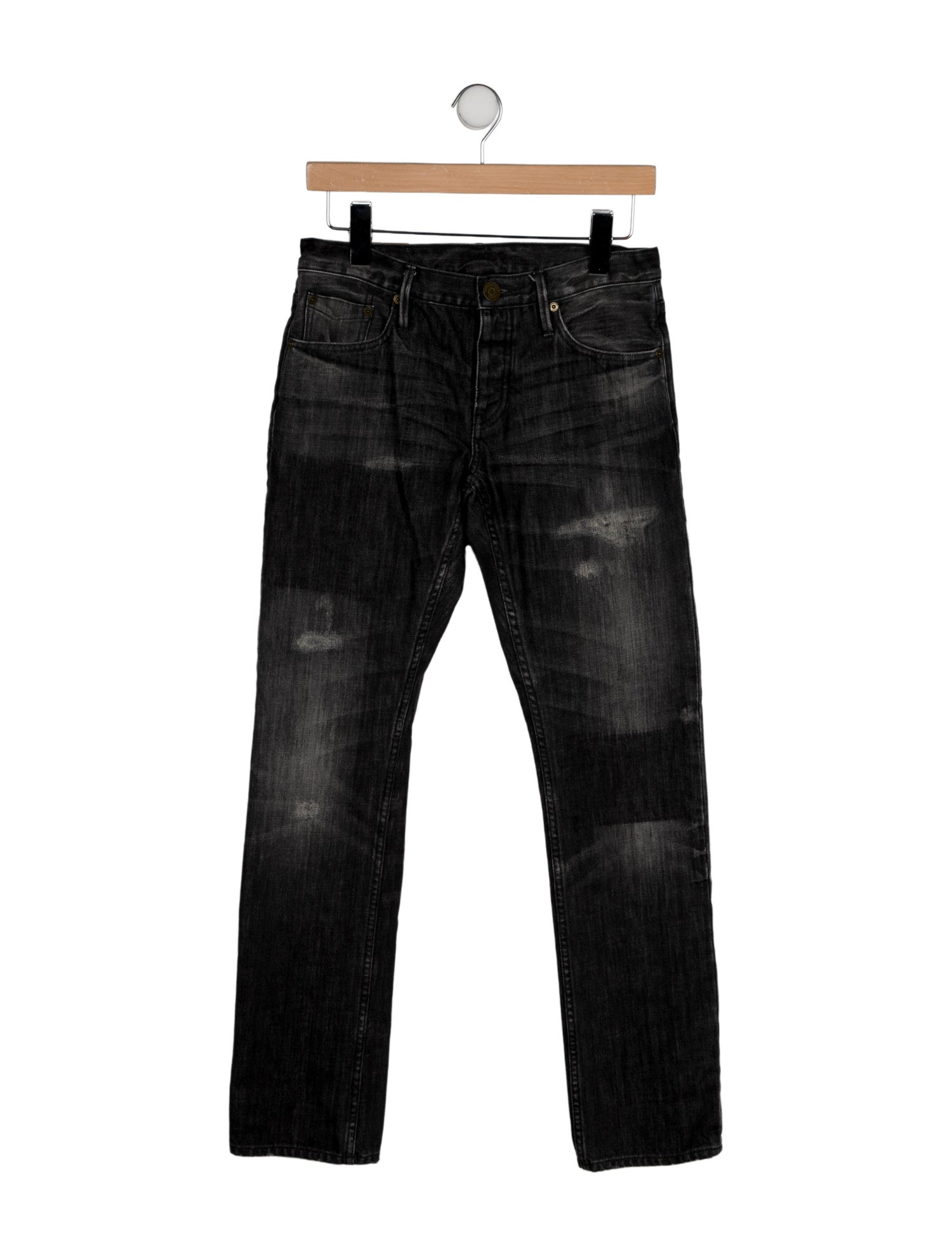 Burberry Brit Mid-Rise Straight Leg Jeans