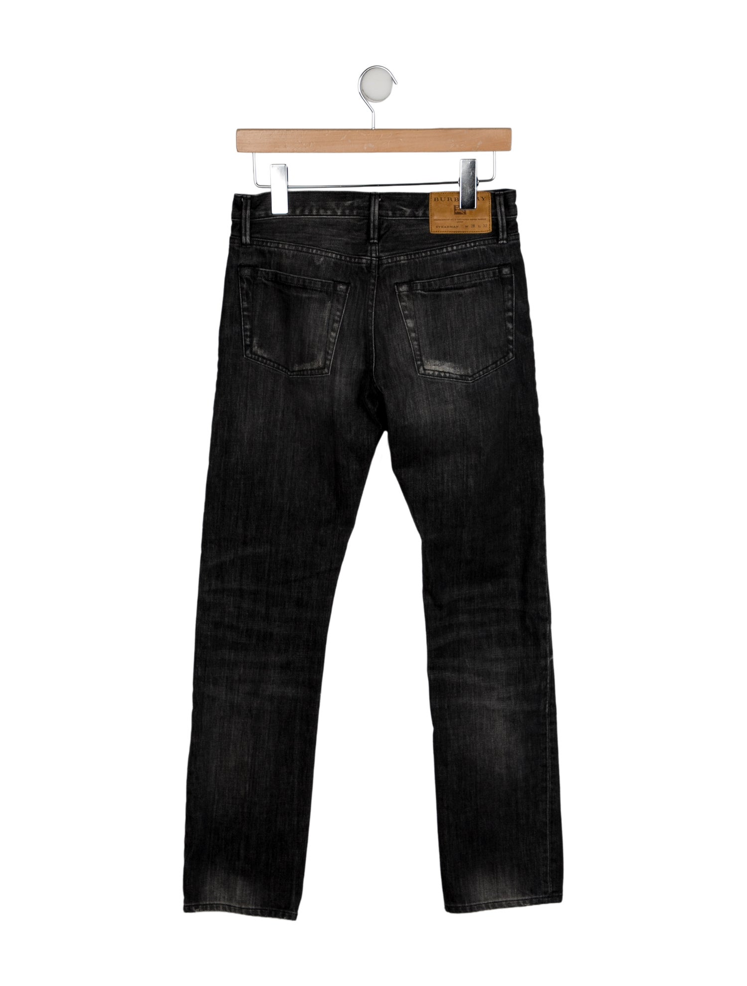 Burberry Brit Mid-Rise Straight Leg Jeans