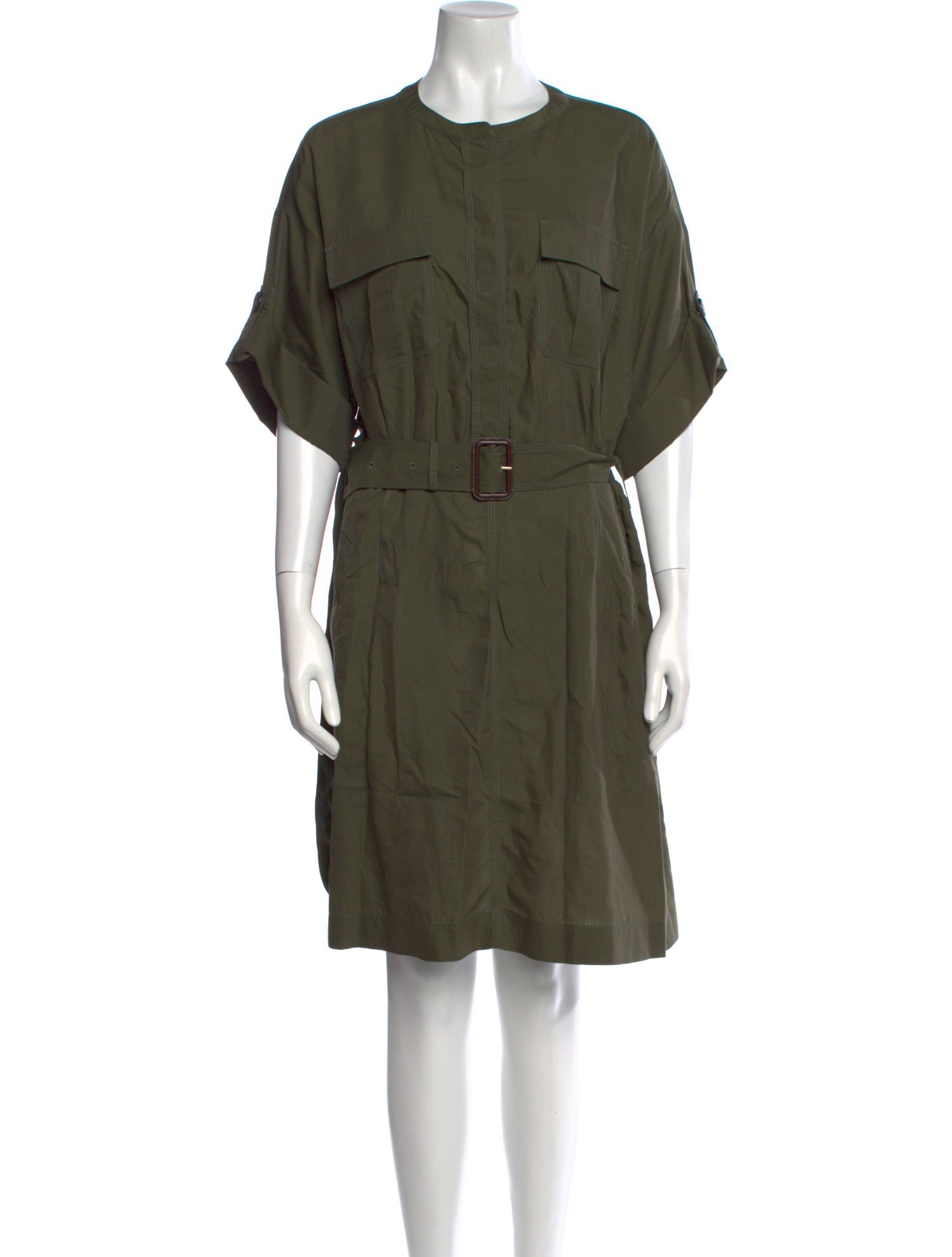 Burberry Brit Crew Neck Knee-Length Dress