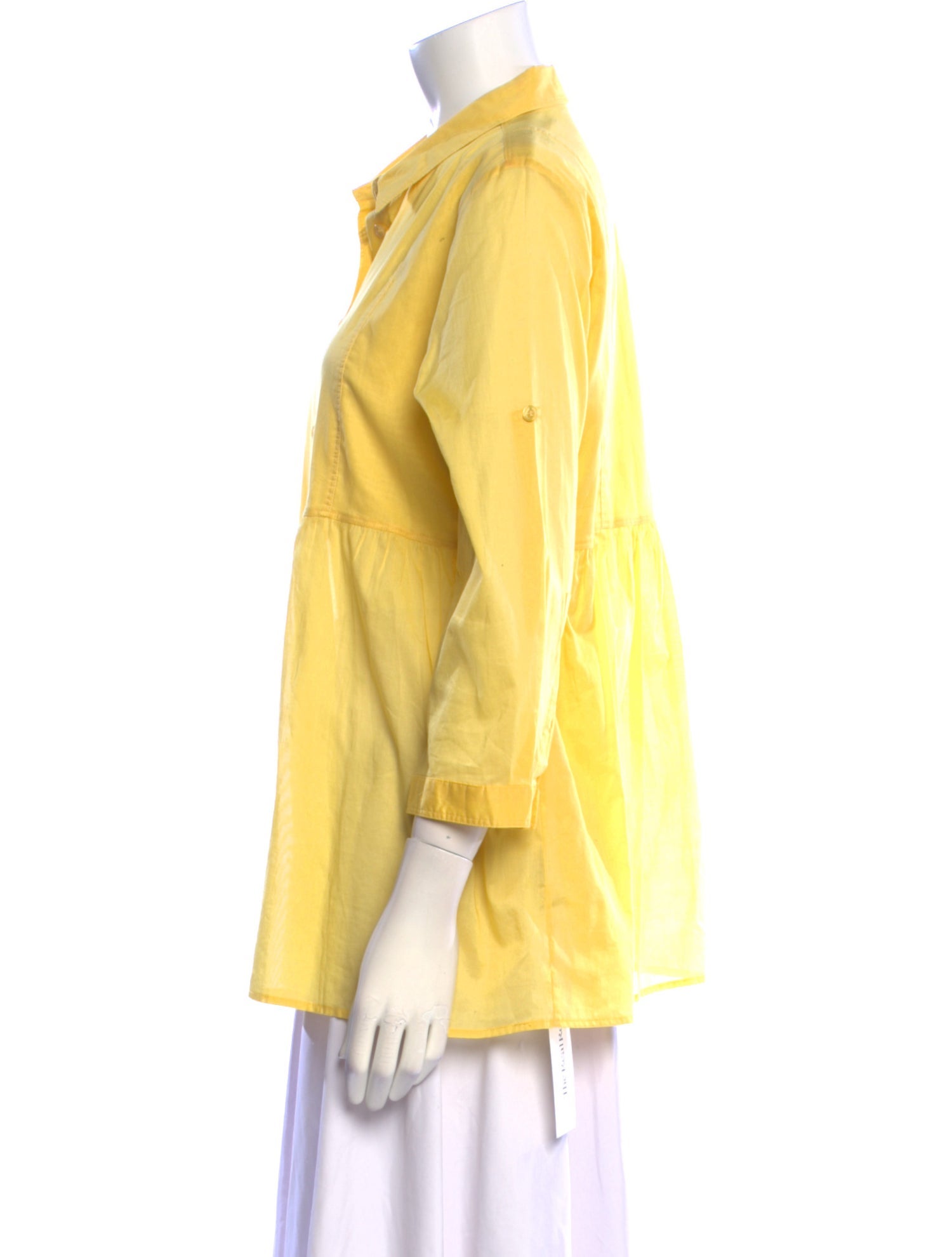 Burberry Brit Three-Quarter Sleeve Button-Up Top