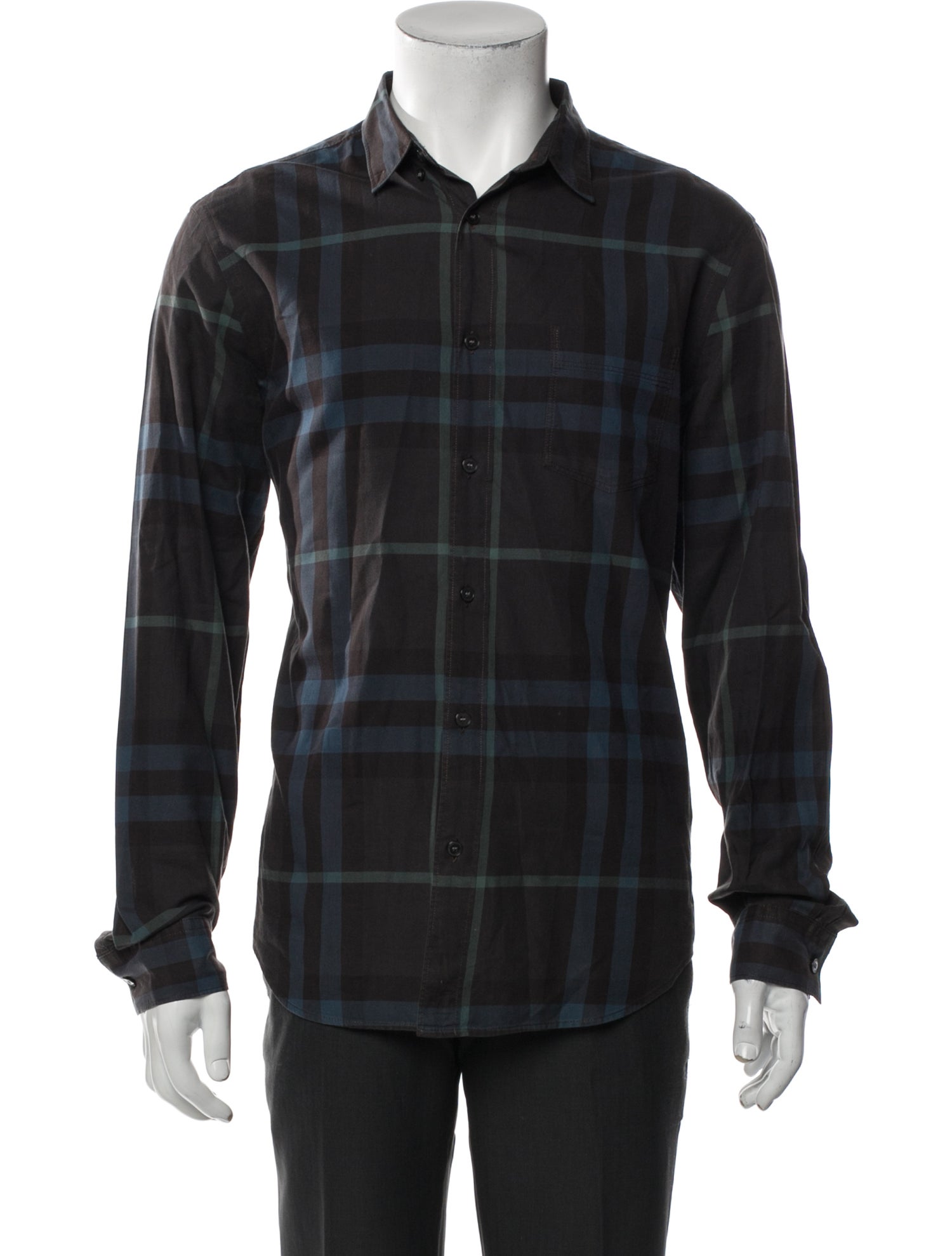 Burberry Brit House Check Pattern Long Sleeve Shirt