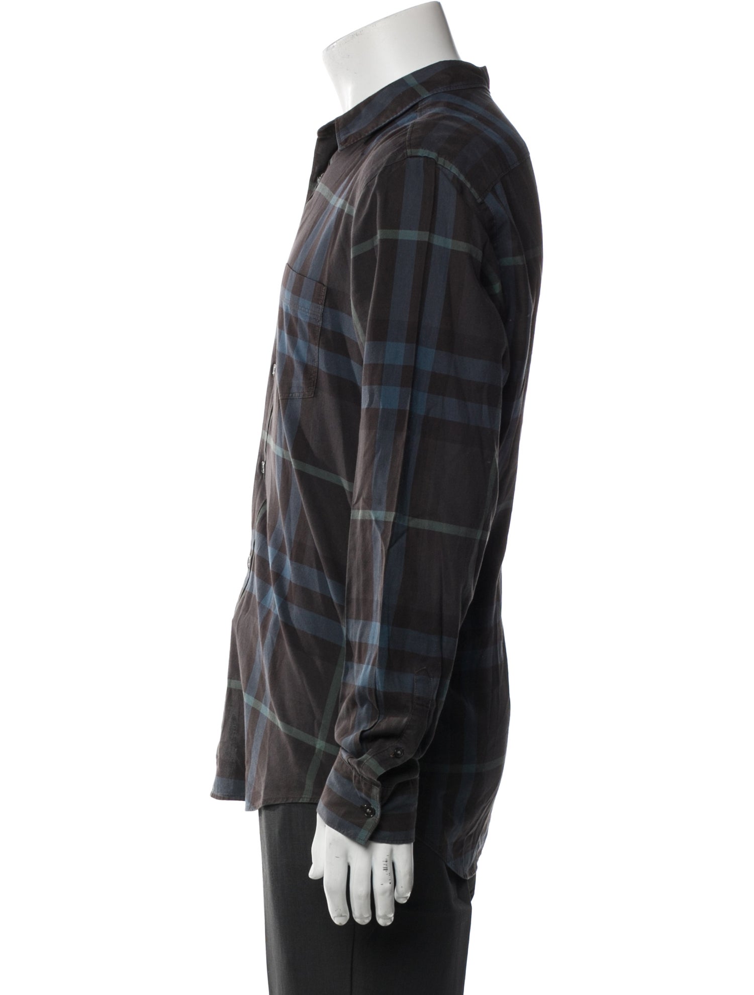 Burberry Brit House Check Pattern Long Sleeve Shirt